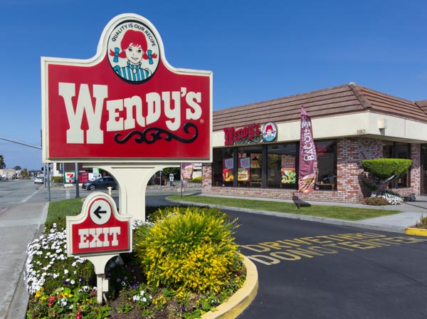 Wendys fast food restaurant